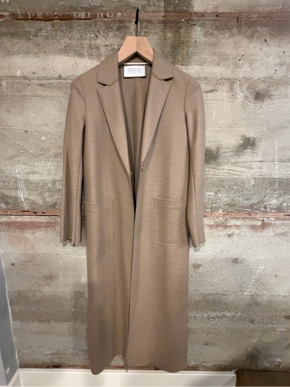 Long Taupe Trench Coat - Unbranded